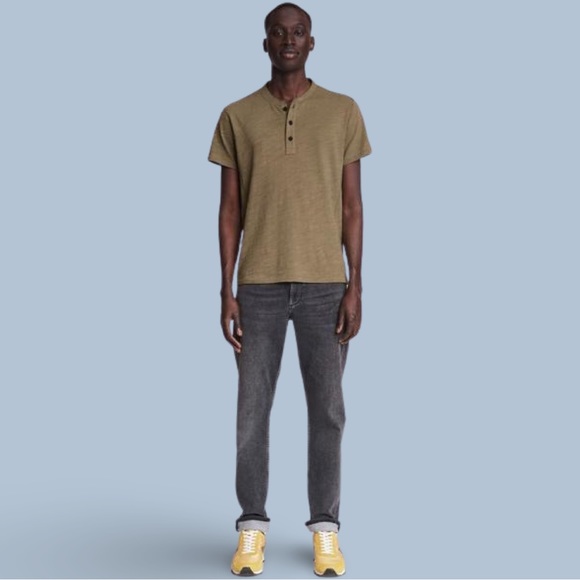 Rag & Bone Classic Short Sleeve Henley T-Shirt - New with Tags NWT - Picture 3 of 5